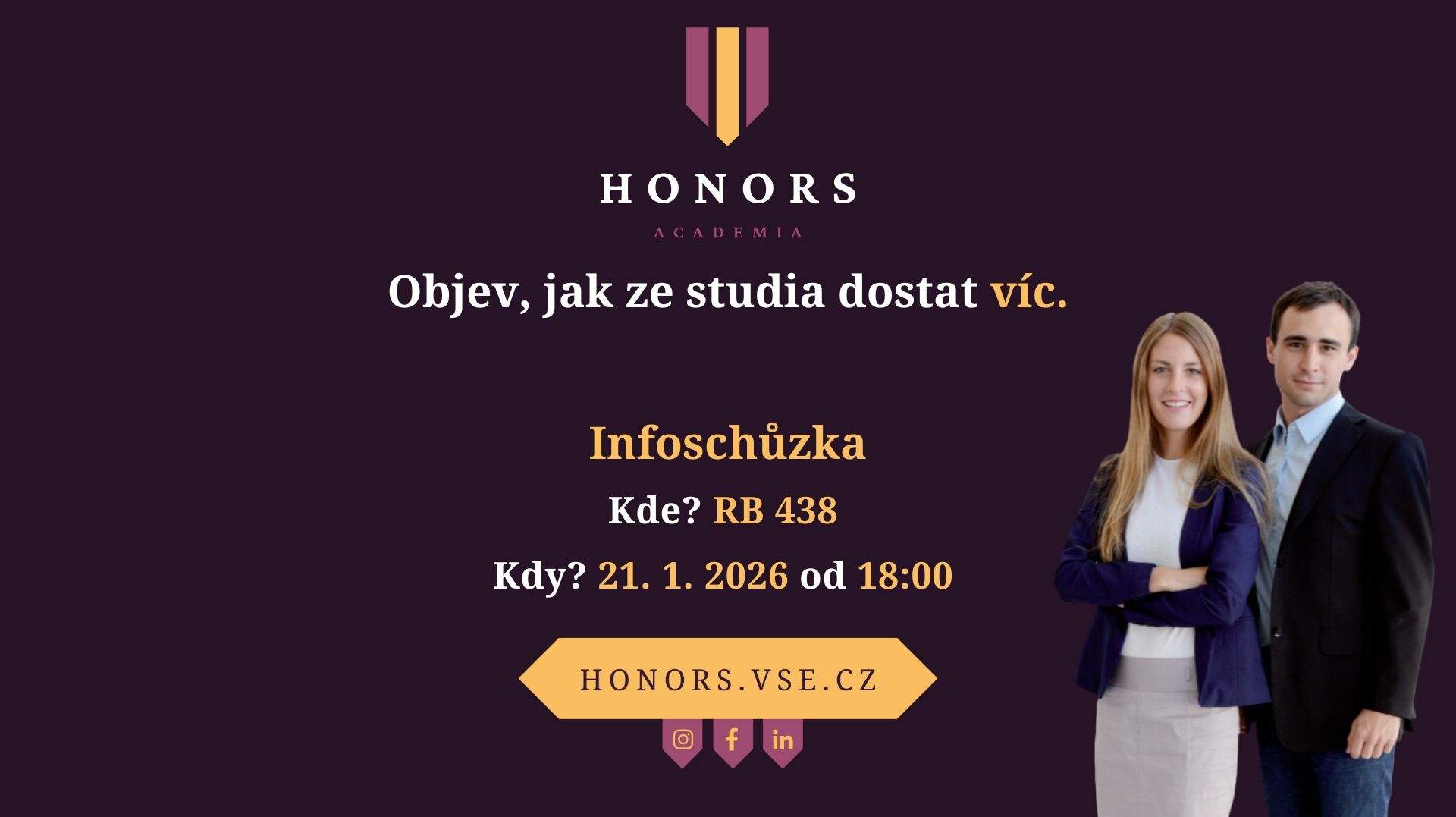 Infoschůzka k programu Honors Academia