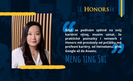 Já, Honorsák #3: Praktické poznatky i bohatý network z Honors mě provázely při mé profesní kariéře, svěřila se Meng Ting Shi.